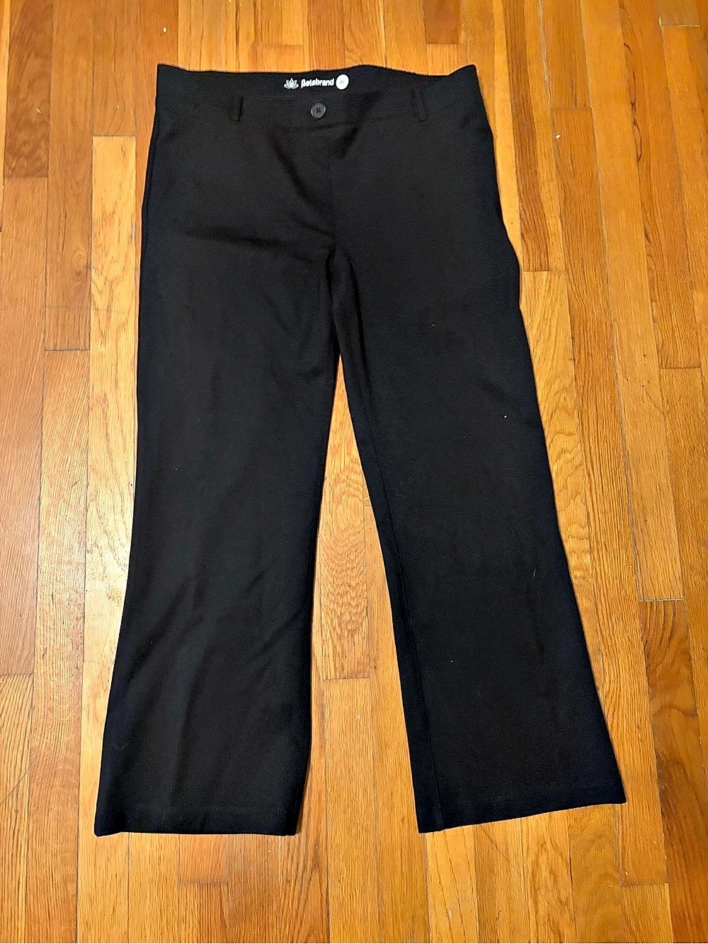 Betabrand Classic Dress Pant Yoga Pant Bootcut Black XL